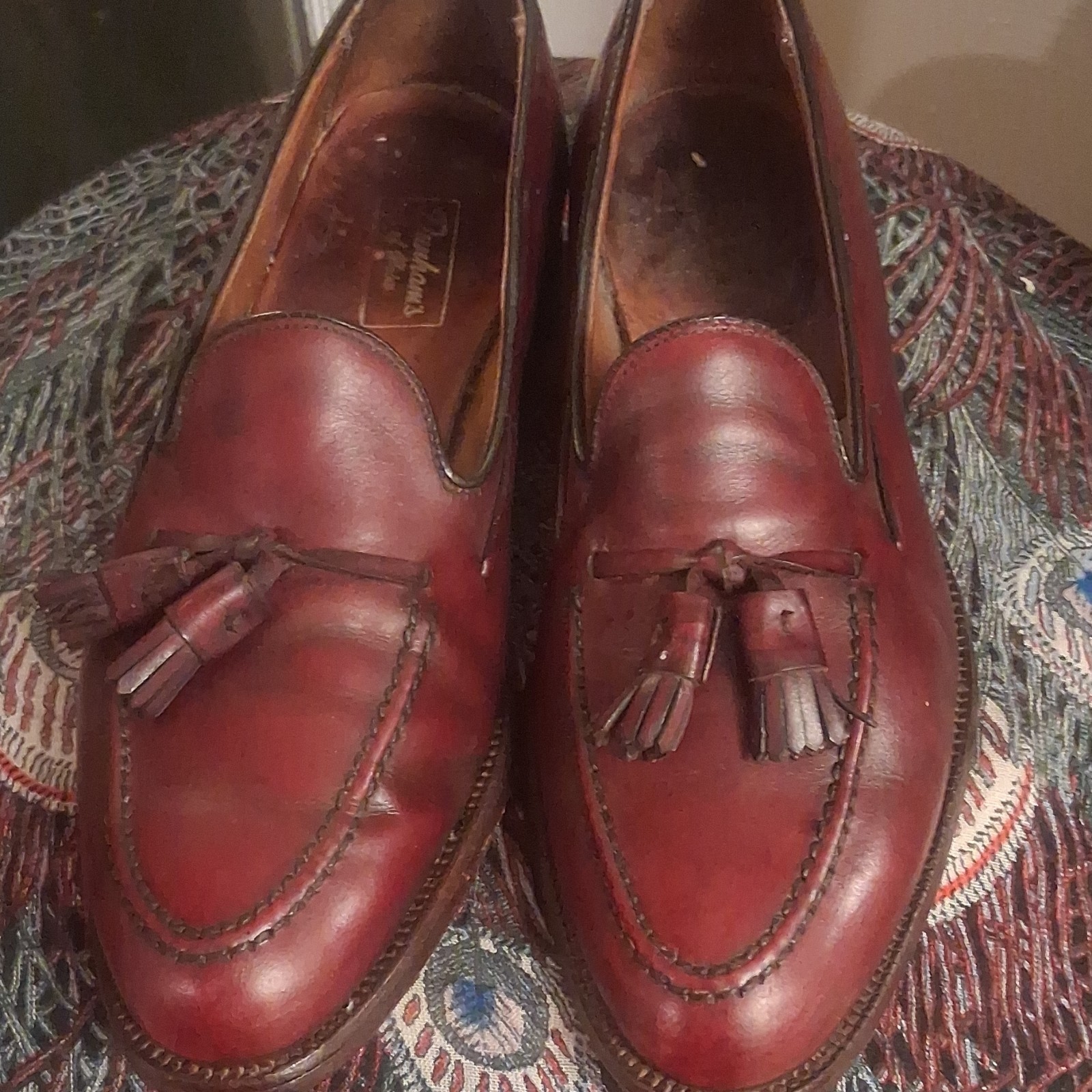 Alden 663 Burgundy Calfskin Tassel Loafer