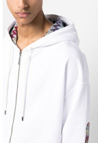 Missoni Hoodie weiß Baumwolle Herren XL UVP 480£ #S338 - Bild 5 von 15