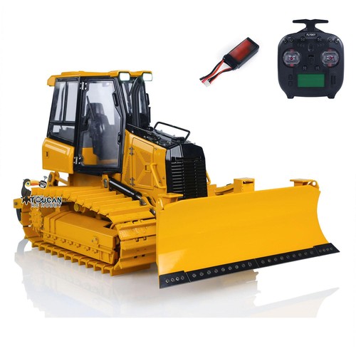Hot Sale Metal 1/12 RTR RC Bulldozer Vehicles 4CH Valve Construction Light Sound - Picture 2 of 12