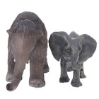  2 Pcs Animal Toy Animals Simulation Elephant Model Children Plaything