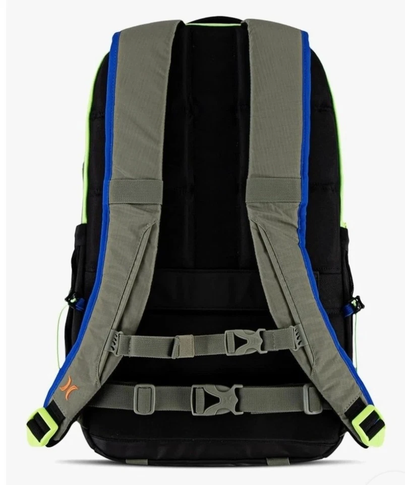 Hurley Terrain 背包 霓虹笔记本电脑 口袋 15 英寸 防水 霓虹灯 — 第 2/4 张图片
