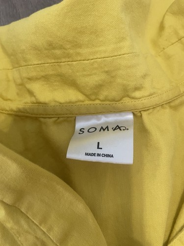 Soma Cotton Summer Pajama Set Shortsleeve Top & Shorts Size Large - Picture 7 of 11