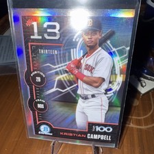 2025 Bowman - Bowman Scouts Top 100 Chrome Kristian Campbell #BTP-13 (RC)