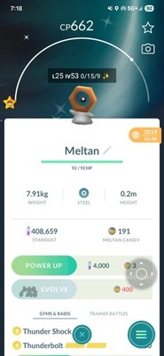 Pokemon Trade GO - Shiny Meltan Lucky Trade Guaranteed Rare Cheap Registred Only