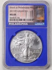 2017-(P) $1 1oz Silver American Eagle MS69 Struck at Phil. Mint NGC 4868974-108