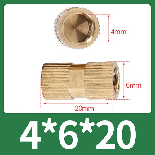 Solid Brass Round Knurled Nuts Blind Hole 4.8 Grades M3 M4 M5 M6 M8/5mm - 20mm - Picture 26 of 51
