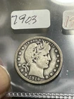 1916 D BARBER QUARTER