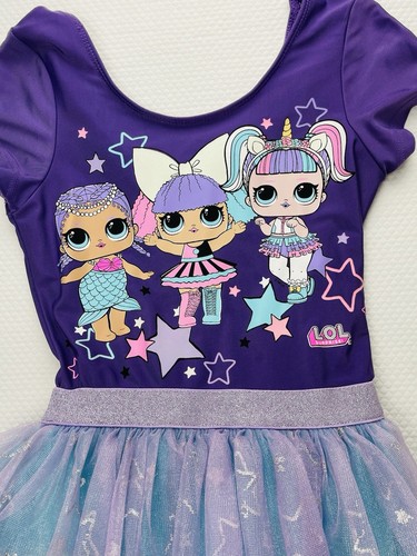 Lol Surprise Doll Purple Blue Star Unicorn Mermaid Dress Size M 7-8 - Picture 2 of 5