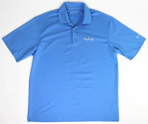 Nike Imperial Lakes Golf & Country Club Palmetto Florida Blue Polo Shirt Men's L - Picture 9 of 21