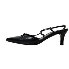 Auth Salvatore Ferragamo - Black Leather Women's Sandals