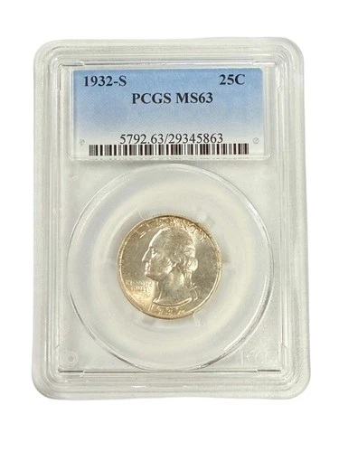 1932-S Washington Quarter PCGS MS63