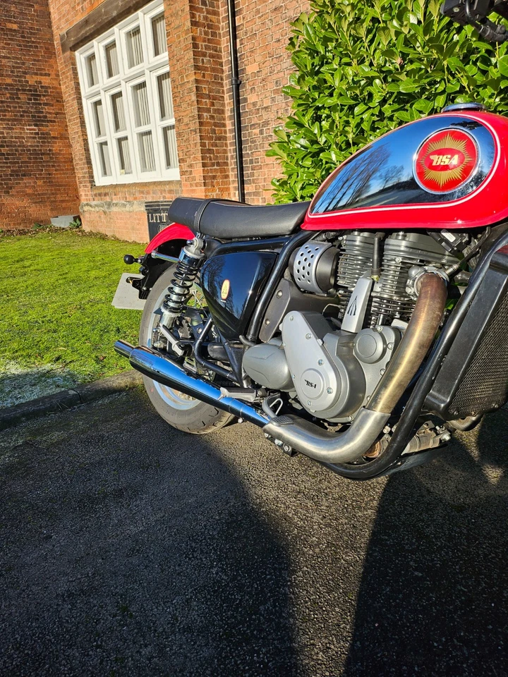 BSA 650 GOLD STAR CLASSIC LONG SLIP-ON SILENCER WITH LINK PIPE - Image 2 of 4