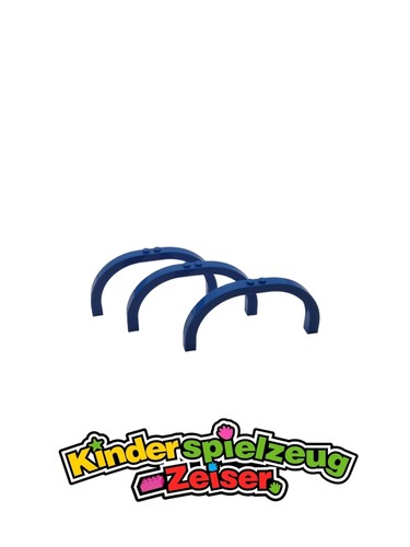 LEGO 3 x Brücke Bogen Rundbogen blau Blue Arch 1x12x5 Curved Top 6184 - Bild 3 von 3