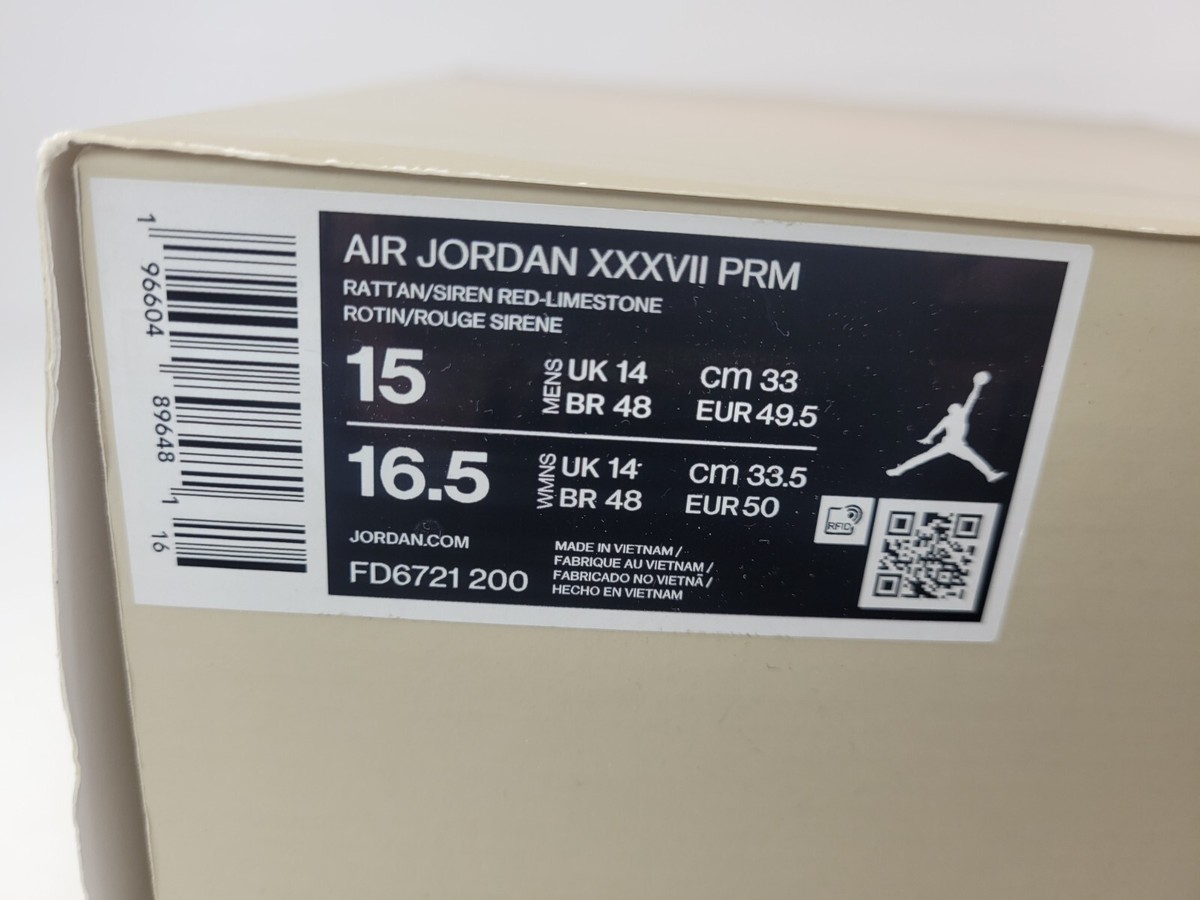 Brand New Nike Air Jordan 37 XXXVII Brown Basketball Unisex