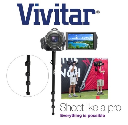 Vivitar 67" Photo/Video Monopod With Case For JVC Everio GZ-R440 GZ-R450 GZ-R550 - Picture 8 of 10