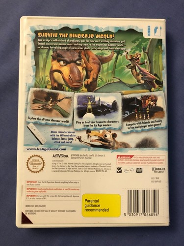 Ice Age 3 Dawn Of The Dinosaurs Nintendo Wii Complete with Manual - Picture 5 of 5