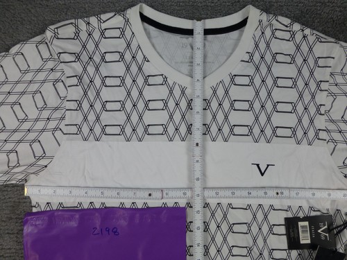 Versace Shirt Italia 1969 Abbigliamento Sportivo Geo Black White Men Large NWT - Picture 7 of 7