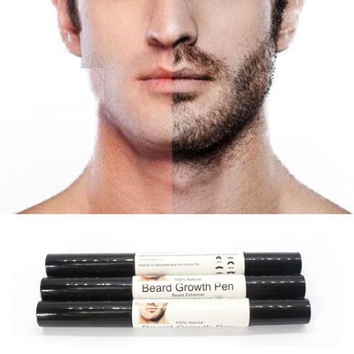 Hot Men Facial Hair Beard Growth Pen Liquid Fast Grow Enhancer