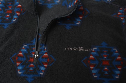 Eddie Bauer Herren Gr. 2XL Pullover Quarter Zip Jacke Fleece Southwestern Aztec - Bild 5 von 13