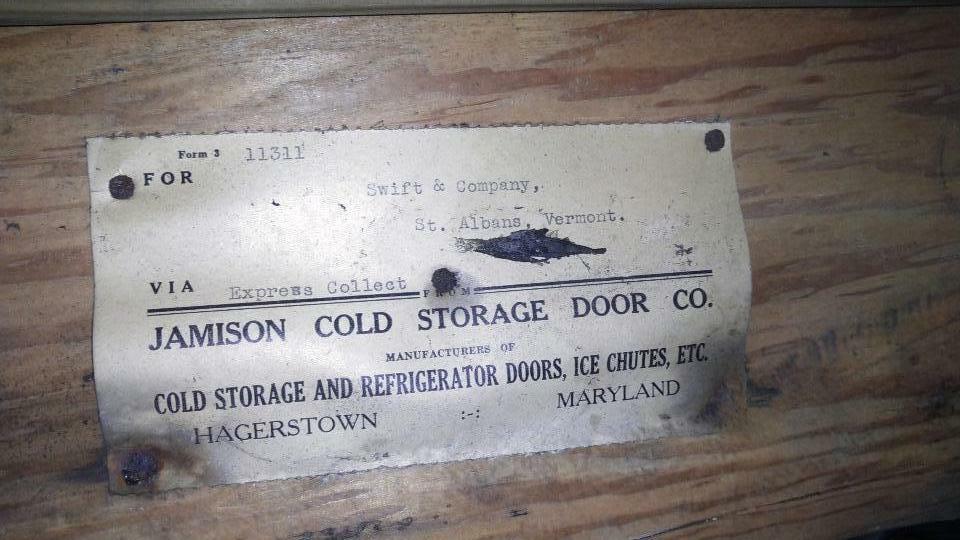 Porte Casier Réfrigérateur GIBSON FREEZ'R Vintage Années 1940 - Pièce Rare Américaine
