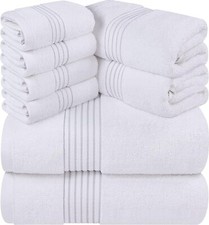 Utopia Towels 48-Piece Premium Towel Set, 12 Bath Towels, 12 Hand Towels, White