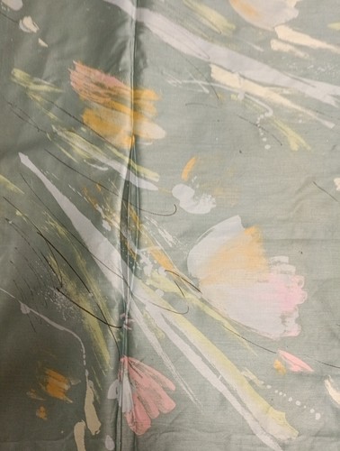 Stoff Rest Tulpen Baumwolle Viskose Frühlingstöne mintgrün 1,50m x 1,50m neu - Bild 7 von 11