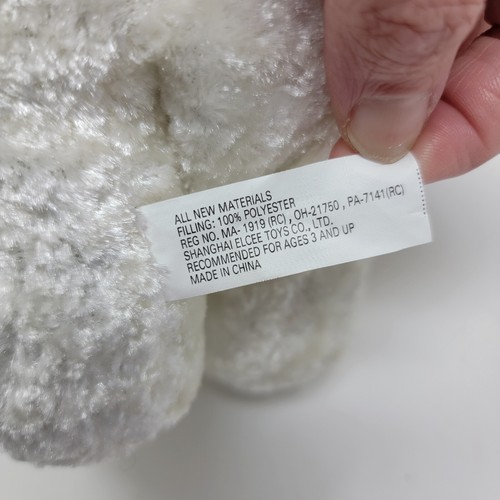 2x Peluche de oso polar de Navidad en sombrero de Santa animal de peluche 10" - Imagen 9 de 9