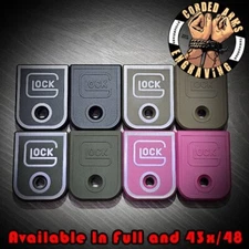 Glock  Deep Engraved and Cerakoted Magazine Base Plate for Glock 17 19 23Gen1-5