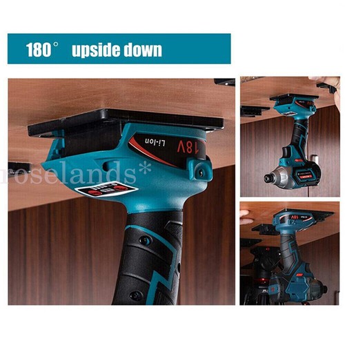 5/10 Slots Tool Holder For Bosch/Makita Bracket 18V Lithium Battery Machine Rack - Picture 4 of 11