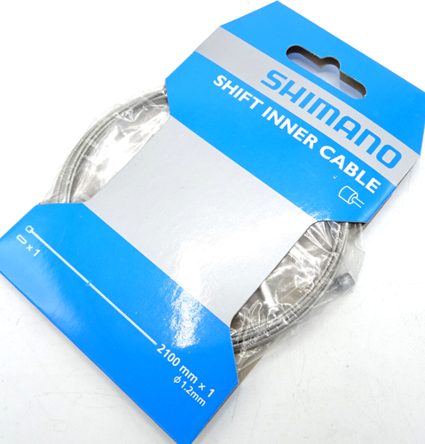 Shimano Fahrrad Single Shift Schaltzug 2100 mm x 1,2 mm Stahl Y60098070 SH-404-U10
