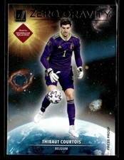 Thibaut Courtois 2021-22 Donruss #17 Zero Gravity Press Proof Belgium