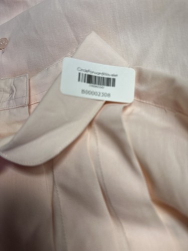 Vintage Mr Witt USA Blouse Women Size 12 Pink Tuxedo  Ruffle Secretary 80's - Picture 6 of 6