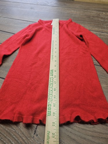 Girls Red Pullover Sweater M Youth Circo Red Holiday Sweater - Picture 4 of 8