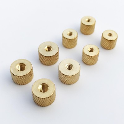 Brass Copper Cylindrical Adjust Knurled Thumb Nut fo Water Cooling PC Case Model