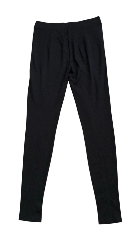 VINCE Mujer Talla Pequeña Negro Mezcla Viscosa Tirar en Ajustado Tobillo Leggings Pantalones Foto 2 de 4