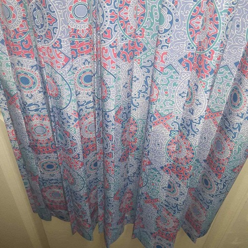 Vintage Leslie Faye Day Dress sz 12P OnTrend Detailed Retro Floral Medallion - Picture 6 of 8