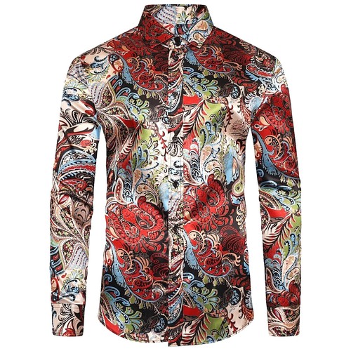 PAISLEY MEHRFARBIG FESTIVAL HERREN PARTY FREIZEIT KLEID MOD 60s SHIRT fm 19,99 (534 - Bild 1 von 4