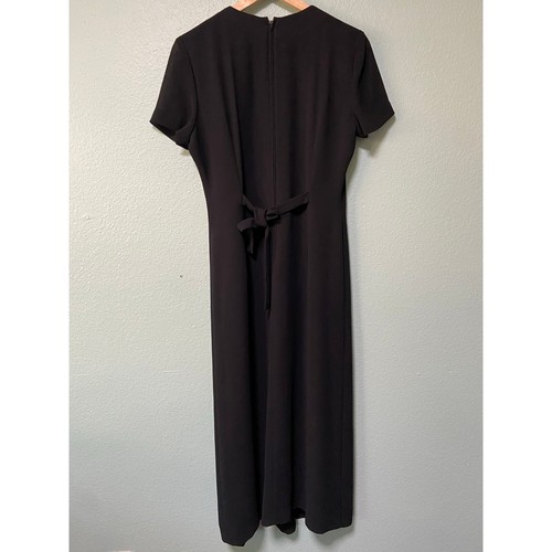Vintage Jessica Howard Petites Womens Black 90s Y2K Inspired Butterfly Dress 10 - Picture 5 of 9