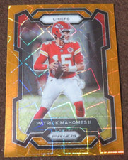 10719 2023 PRIZM PATRICK MAHOMES #149 ORANGE LASER