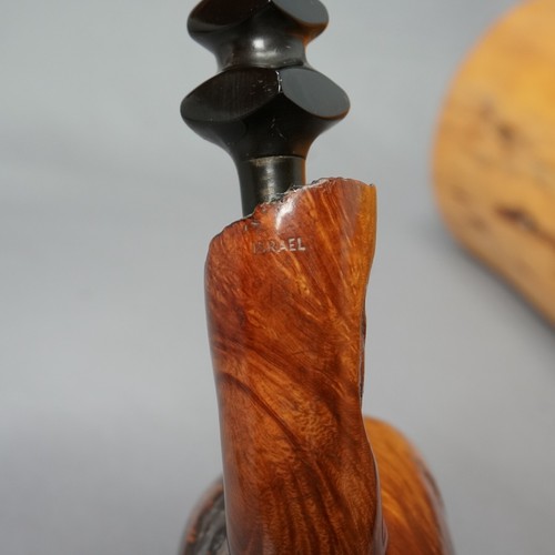 Boda Freehand Danish Style Carved Estate Briar Tobacco Pipe - Picture 15 of 19