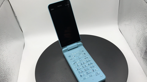 KYOCERA KYF42 GRATINA WIFI KEITAI ANDROID FLIP PHONE UNLOCKED JAPAN Light blue - Video 1 of 1