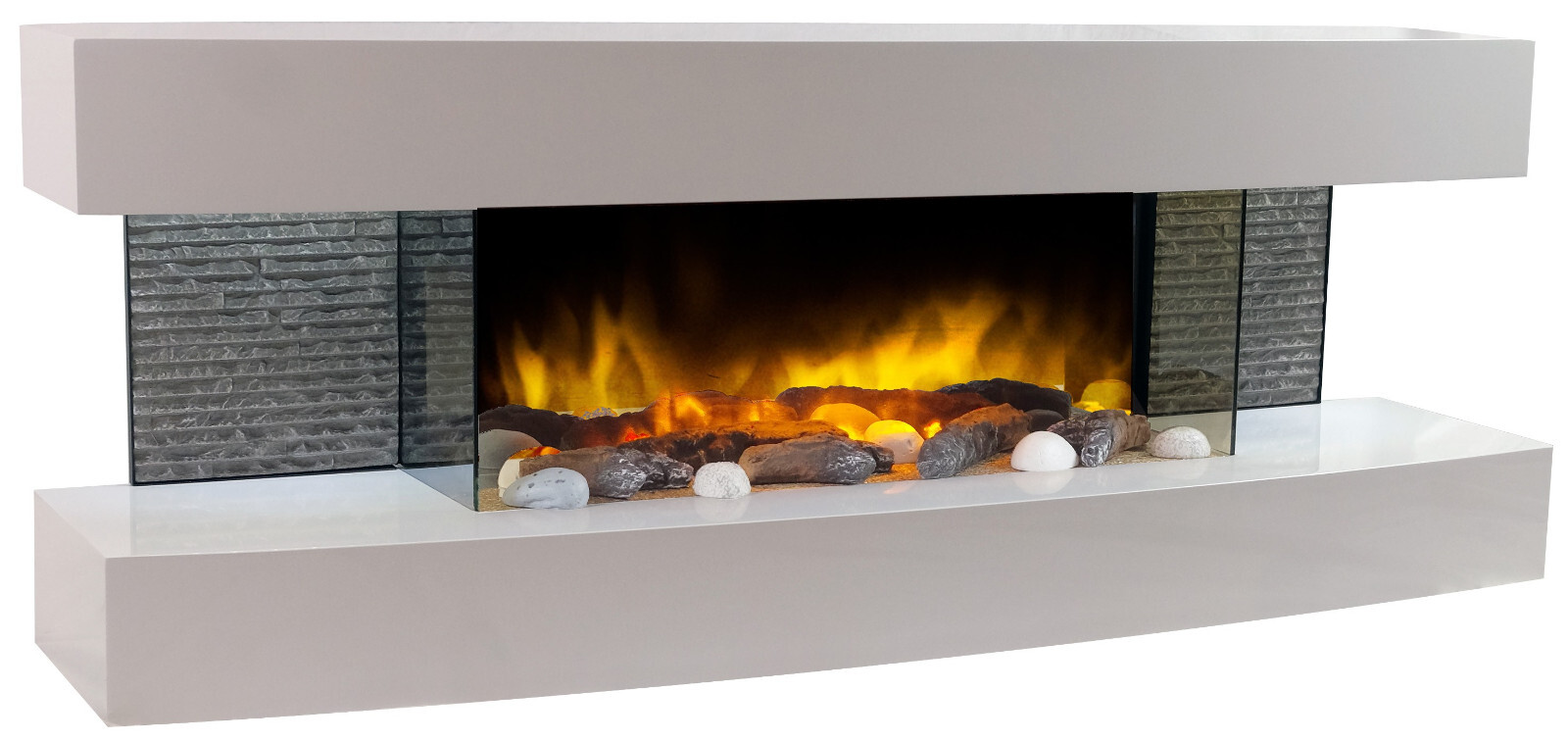 Chimenea electrica efecto fuego real Modelo LOUNGE Chemin Arte