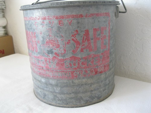 Vintage Covey MINN-O-SAFE verzinkter Elritzeneimer HOLDENVILLE OKLAHOMA - Bild 3 von 12