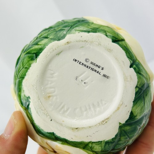 Vintage Wang's Intl Magnolia Sugar Bowl, Salt & Pepper Shakers Floral Design - Picture 5 of 6