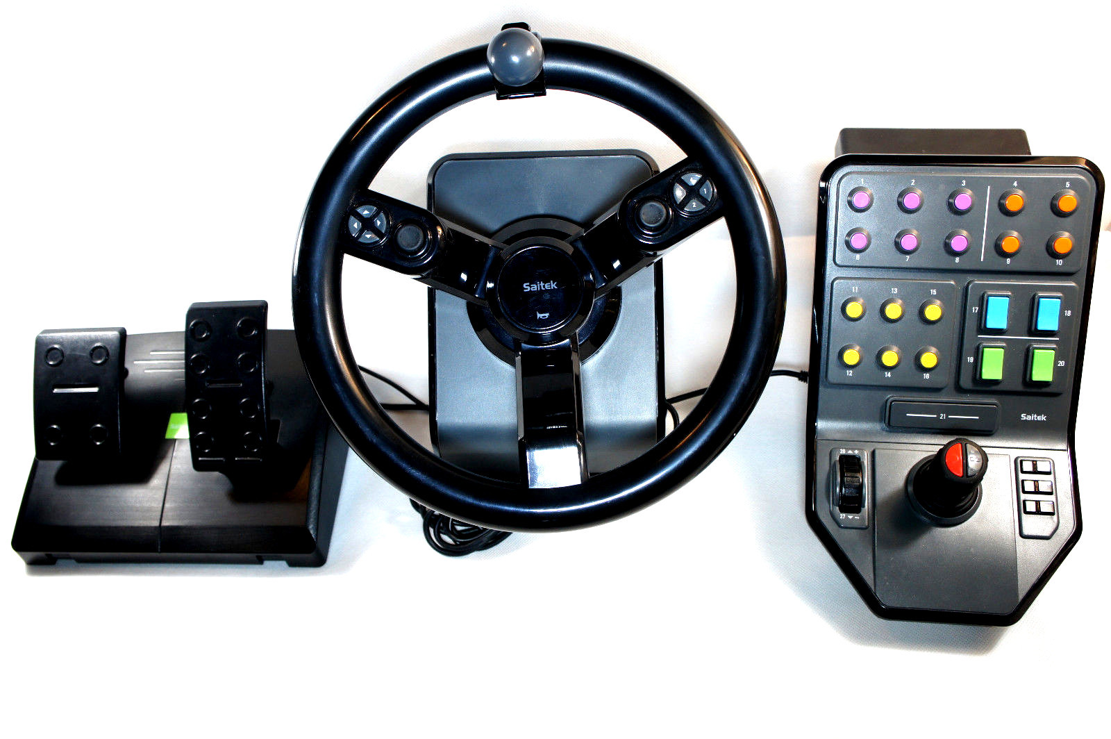 Управление рулем и педалями. Logitech g Saitek Farm SIM vehicle Side Panel. Logitech g Saitek Farm SIM Controller. Руль Логитек фарминг симулятор. - «Тренажёр - симулятор», игровой руль + педали.
