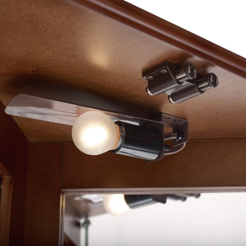 Wooden Lighted Corner Curio Cabinet w/Adjustable Shelves, Mirror Back & 4 Doors - Picture 9 of 22