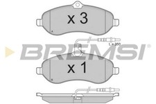New Front Brake Pads to Fit: Peugeot Expert Van/MPV 07-16