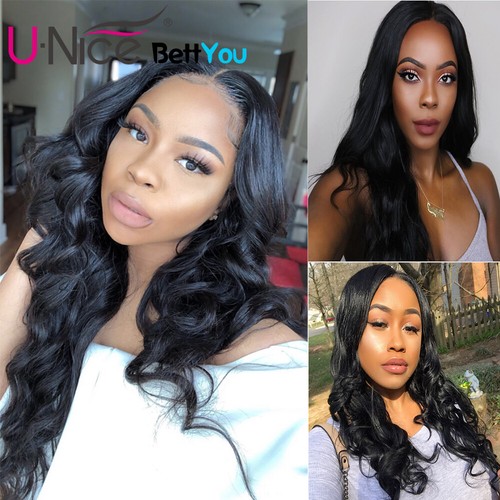 UNice Hair Body Wave 13x4 HD Lace Front Human Hair Wigs for Black Women Glueless - Picture 8 of 12