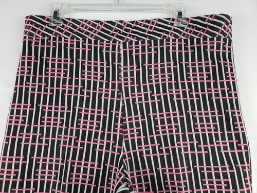Pantaloni vintage Bodin Knits taglia 12 donna grattacielo gamba larga mod geo - Foto 10 di 13
