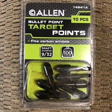 6 Allen Archery 100 Gr. Bullet Points 9/32 Diameter Carbon Arrows/u5a